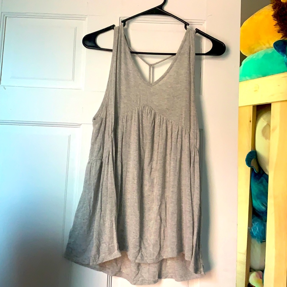 Soft tank top with back detail